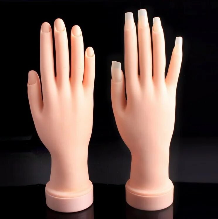 Купить пластиковые руки. Резиновая рука для маникюра. Тренировочная рука для маникюра. Рука с маникюром. Силиконовая рука для маникюра.