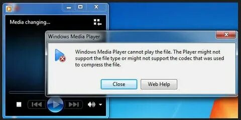 Video player error