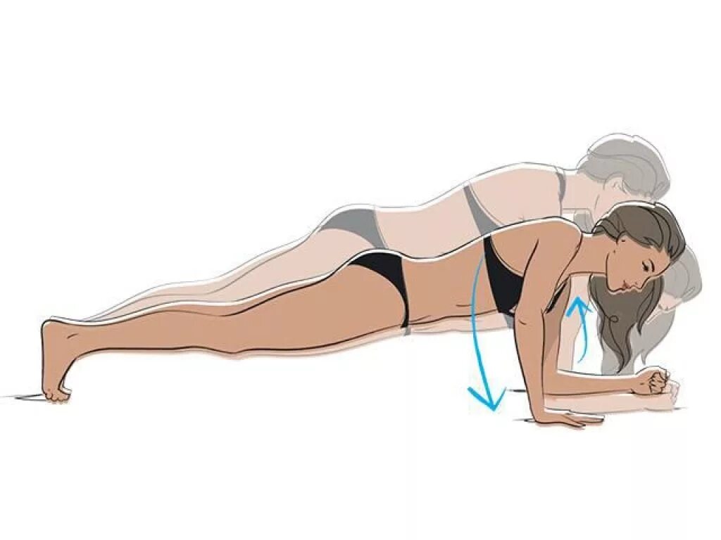 Комплекс упражнений планка. Упражнение поза лука. Упражнение поднимание таза. Ягодичный мостик схема. Тяга гантели к поясу с упором.