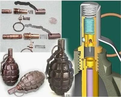 Граната разобранная