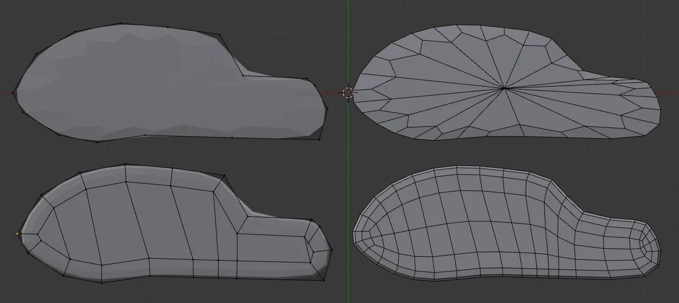 Subdivision blender