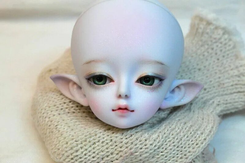 Текстильная кукла карамель. Мейкап для куклы бжд. Пластиковая основа для лица куклы. Sonk bisque doll. Doll making.