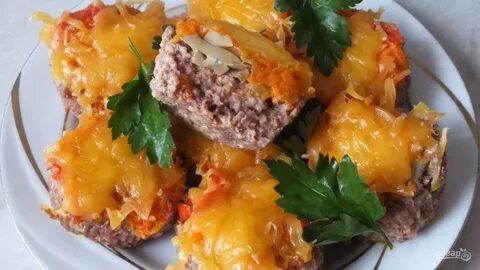 Блюдо мясо с грибами в духовке