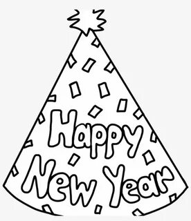 Happy new year раскраска