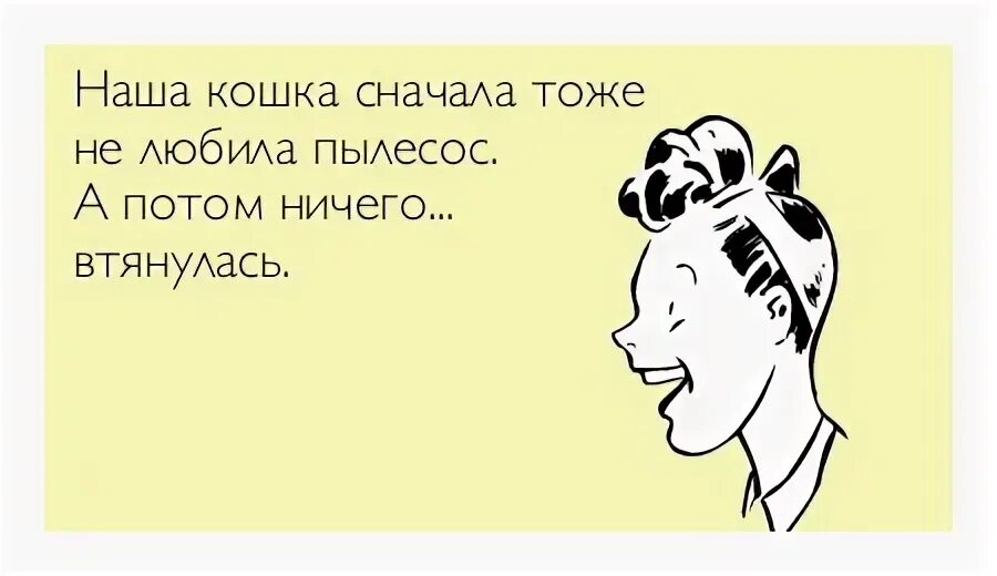 Сначала плавно. Анекдот про пылесос. Шутки про пылесос. Втянулся анекдот. А потом втянулся.