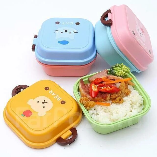 Двойной lunch Box food. Маленький контейнер для еды. Ланч бокс детский.