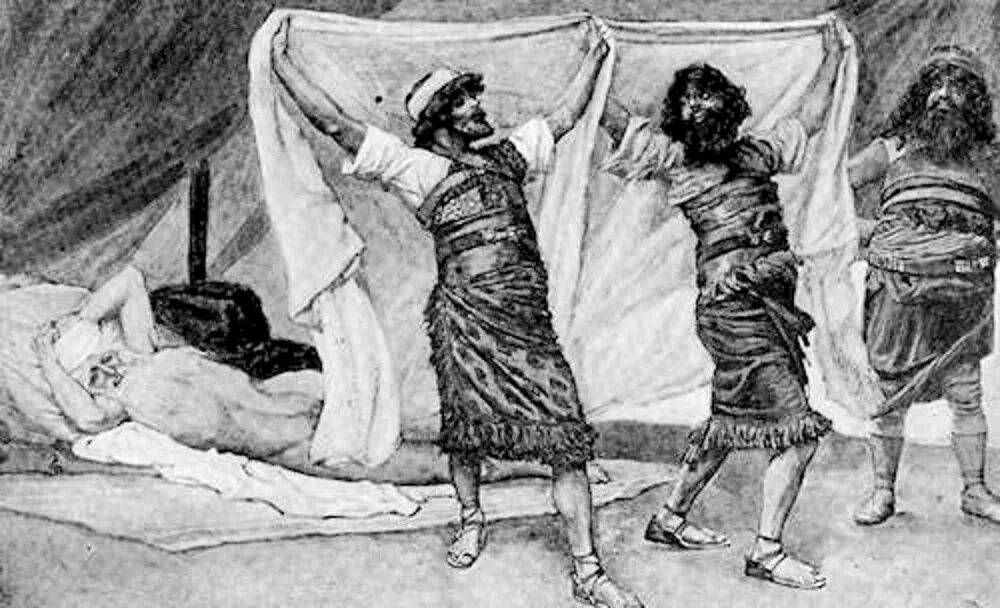 Хам ноев сын. Андреа сакки ной. Ной проклинает хама картина ксенофонтов. Ной проклинает ханаана. Ной и сыновья картина.