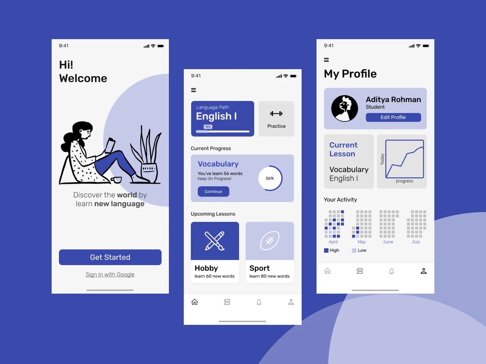 Приложение language. Language app design. соответствие шаблонов learning apps и разноуровневых заданий. anton kostenlose learn app.