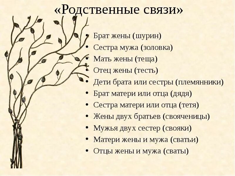 Кем является жена двоюродного брата