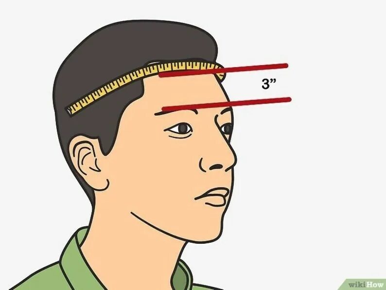 Измерение головы. Правильно измерить обхват головы. Измерение окружности головы. Обхват головы по надбровной дуге.
