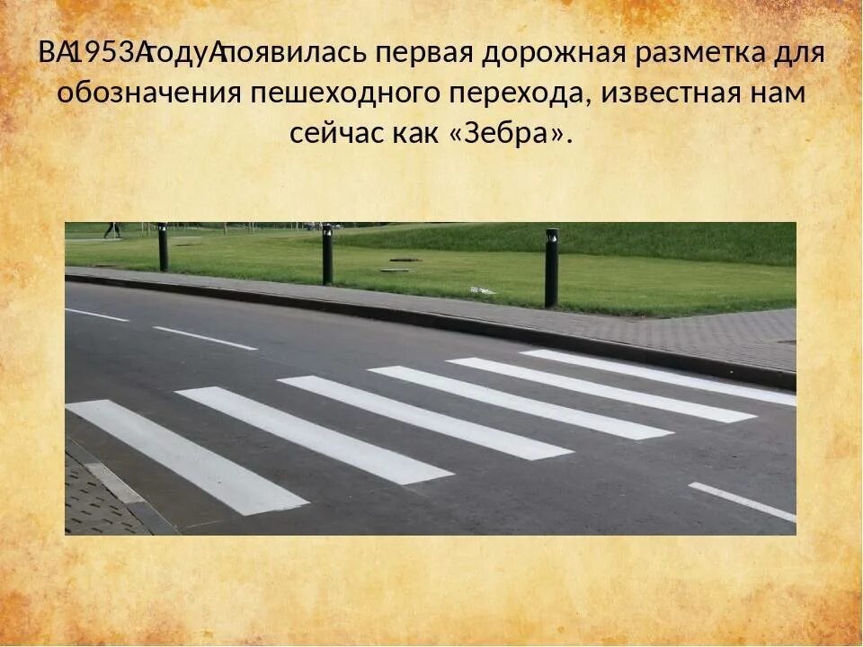 Перечислите разметку дороги