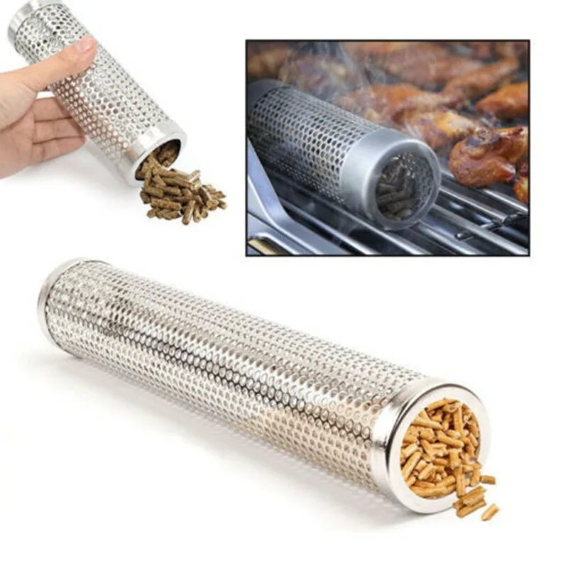 Сетчатая труба. BBQ Stainless Steel Perforated Mesh Smoker. Нано-гриль трубка. Фильтры трубочные сетка для арабской трубки 10мм.. Сетчатый фильтр на трубку.