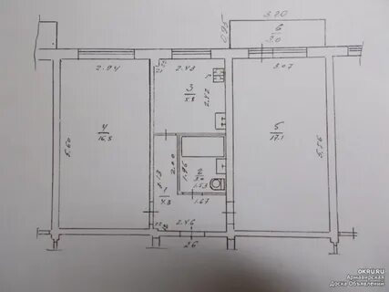 2 х комнатная улучшенной планировки