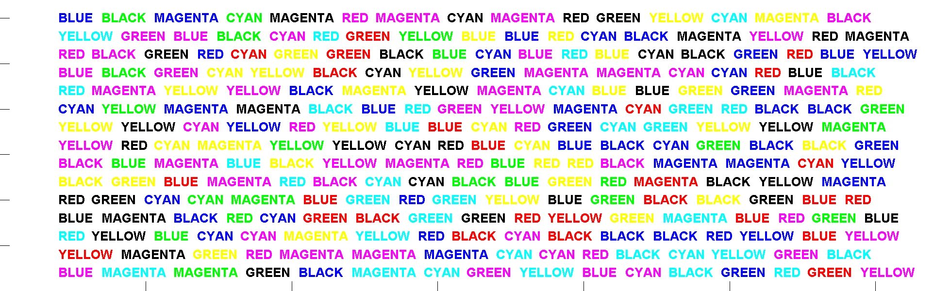 Прочитай слова по цвету. Разноцветный текст. Разноцветные слова. Таблица с цветными словами. Слова разными цветами.