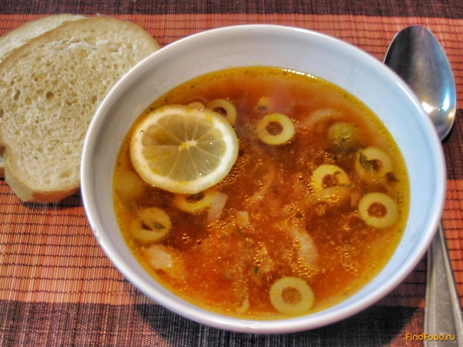 рассольник с маслинами