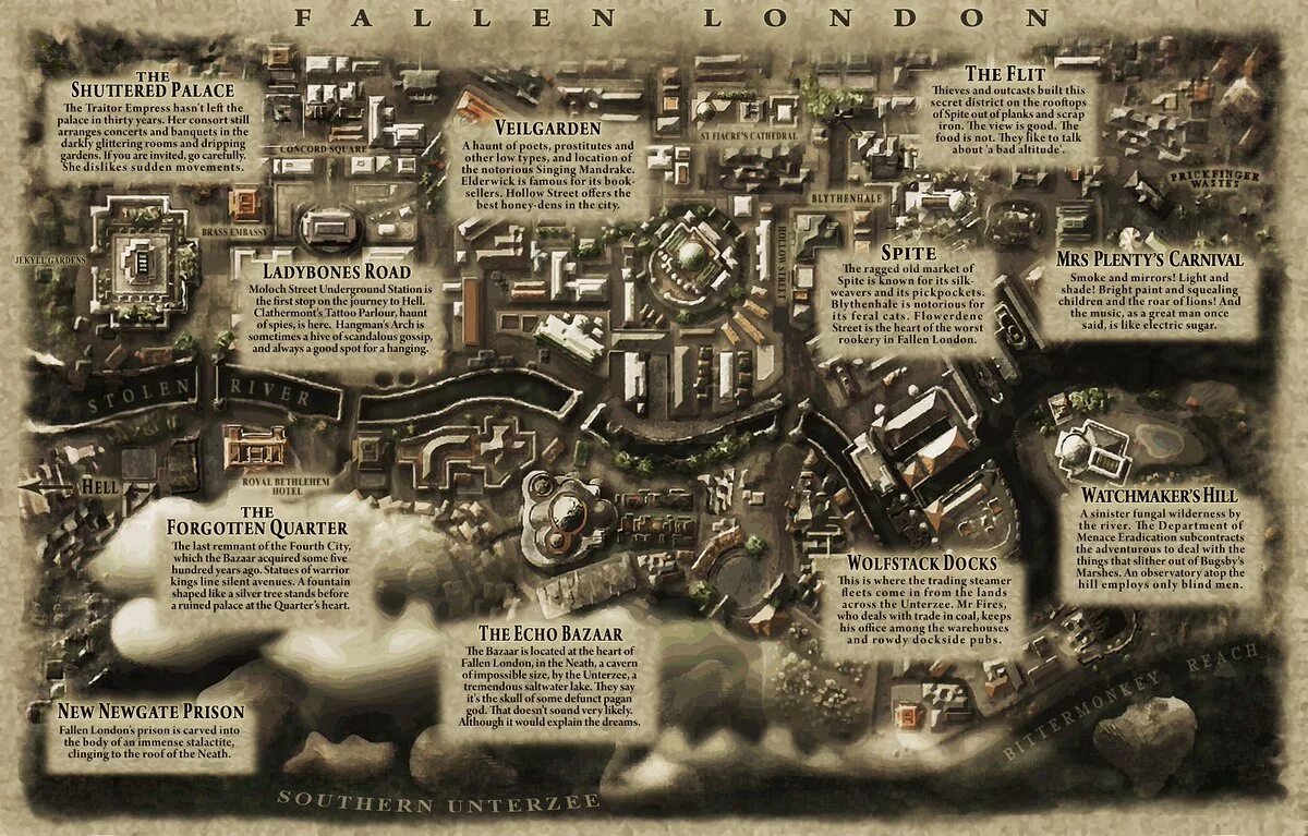 Fallen map. Fallen london игра. fallen london bazaar. fallen london wiki. fallen london map.