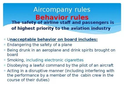 Rules of behavior in society