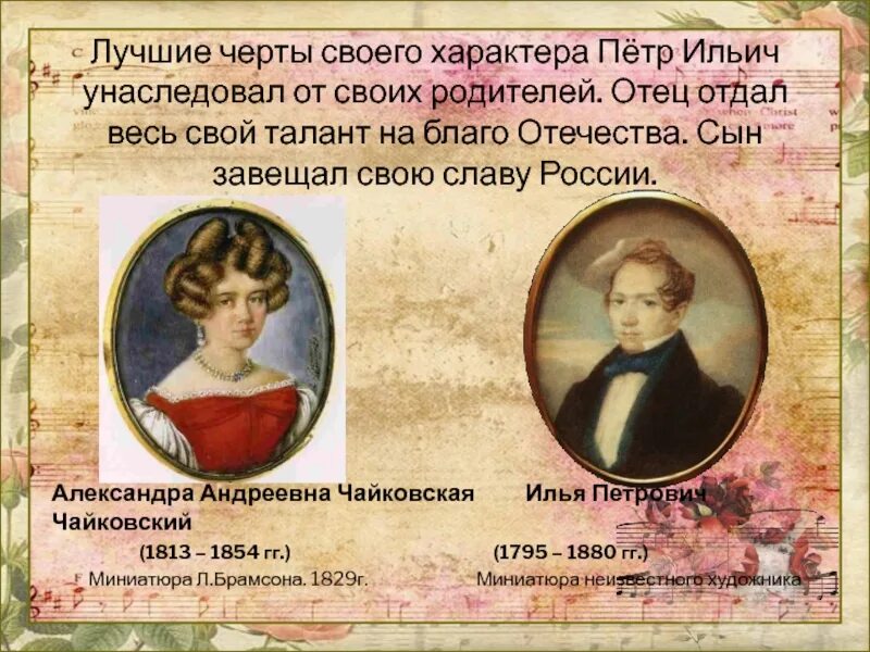 Как звали отца ильи. Отец Петра Ильича Чайковского. Мать Чайковского Петра Ильича. Родители Чайковского Петра Ильича.