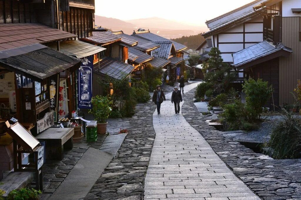 Japanese village. Японская деревня. Деревни в Японии фото. Деревня Нагоро Япония. Magomejuku.
