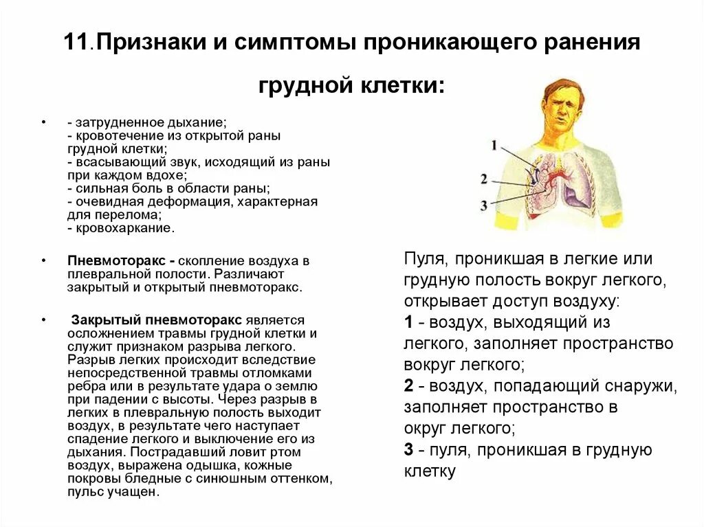 Симптомы проникающего ранения грудной клетки. Характерные признаки проникающего ранения грудной клетки. Признаками проникающего ранения грудной клетки является. Признаки проникающего ранения груди.