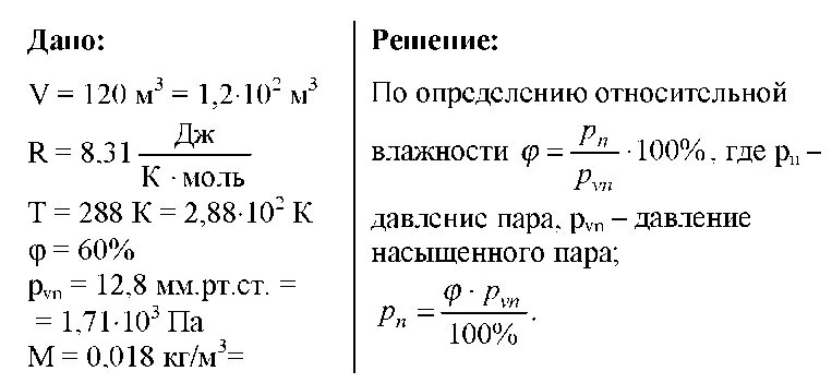 Температуре 20 c с относительной