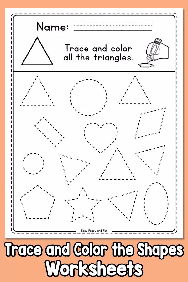 Find and trace. Shapes and colors worksheet. shapes worksheets. shapes tracing worksheet. circle shape worksheets for kids.