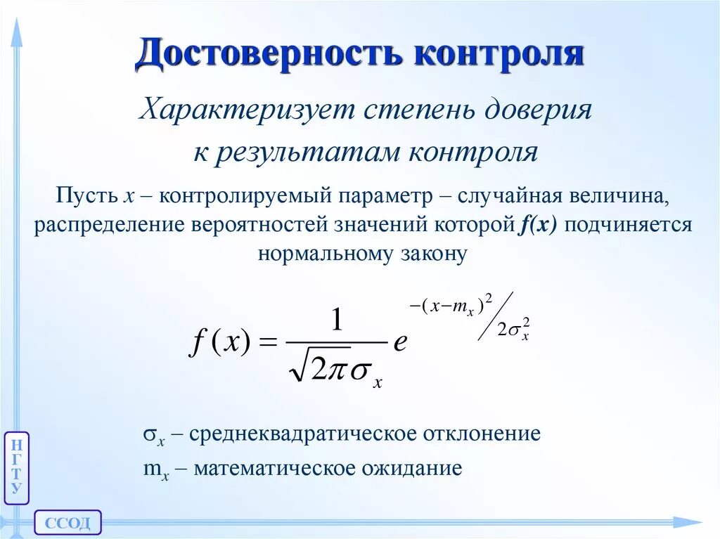 Показатели подлинности