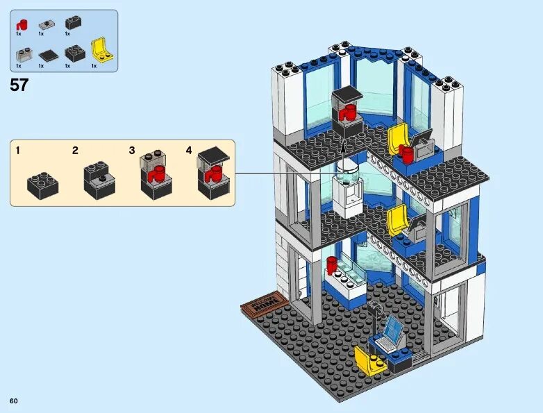 Сборки сити. LEGO Police Station 60141. LEGO instructions Police Station 60141. Лего тюрьма 60141. LEGO 60141 instructions.