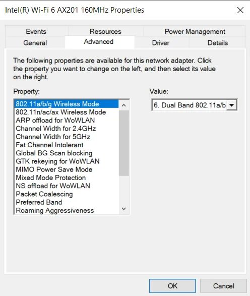 Intel r wifi ax201 160mhz драйвер. Ap mode force bw20 что это. enable adaptivity wifi что это.