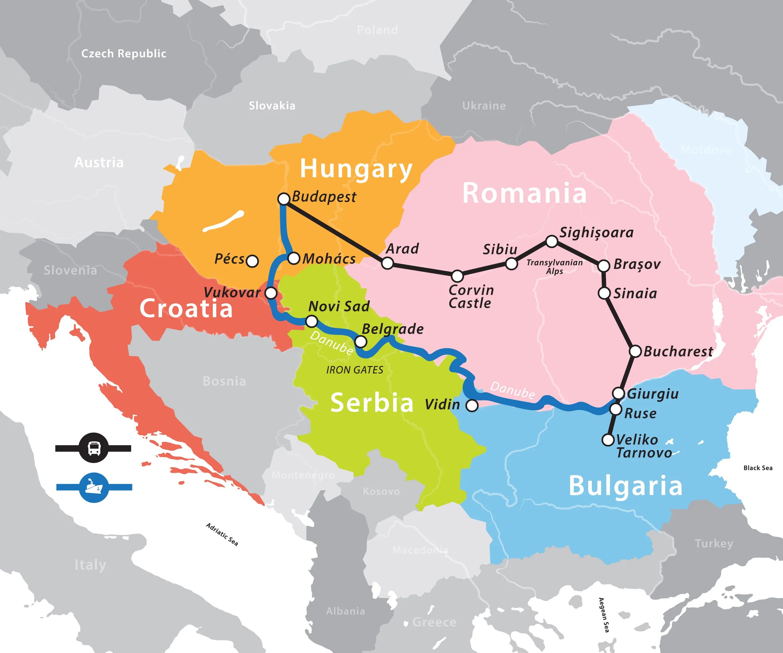 Страны через которые протекает дунай. Река Дунай на карте. Дунайские государства. Дунайские страны на карте. Река Дунай на карте Европы.