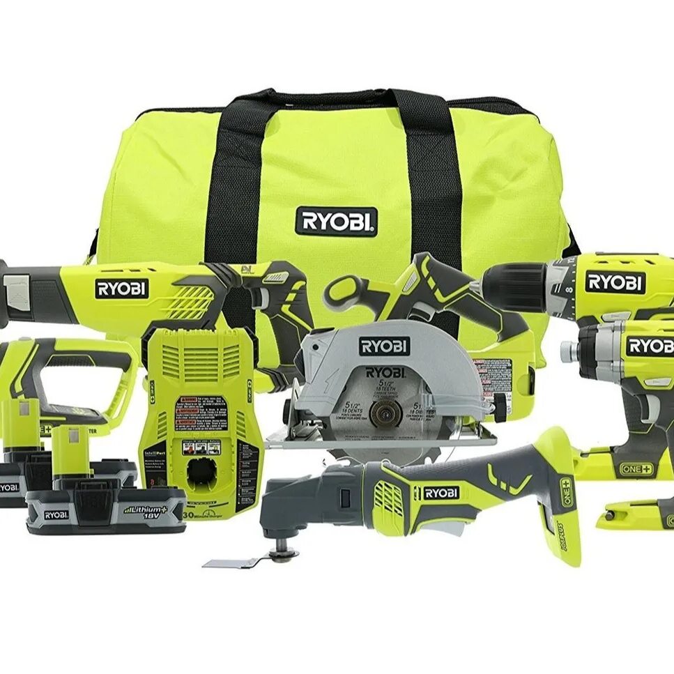 Ryobi one купить. Ryobi one+ 6 Tool Combo Kit. Комплект аккумуляторных инструментов Ryobi one+ Ultimate. Ryobi p2701. Ryobi 18 v one.