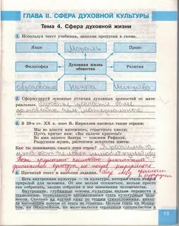 Используя текст учебника заполните пробелы в схеме