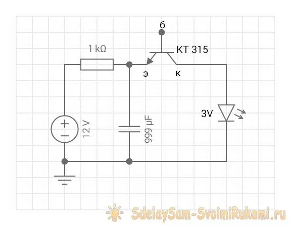 Мигание светодиода. Схема мигающего светодиода на 12 вольт. Мигающий светодиод простая схема 5 вольт. Светодиодная мигалка схема на 12 вольт. Схема мигающий светодиод на 1 транзисторе.