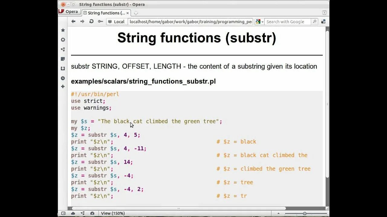 Perl string. Perl string