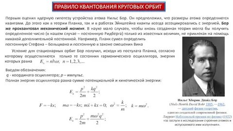 Правило квантования орбит бора