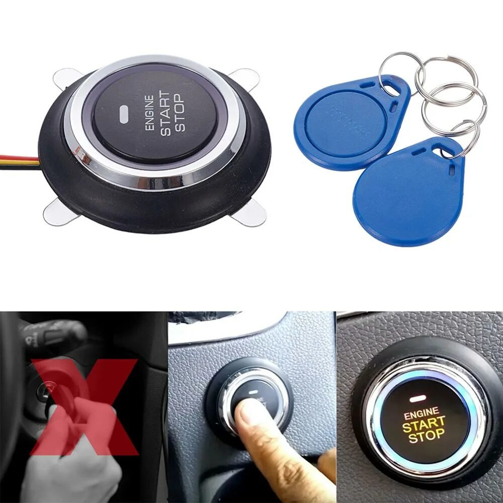 Switch start Keyless. Auto smartphone Control car Alarm engine STARLINE Central Locking Starter Anti-t. Entry start