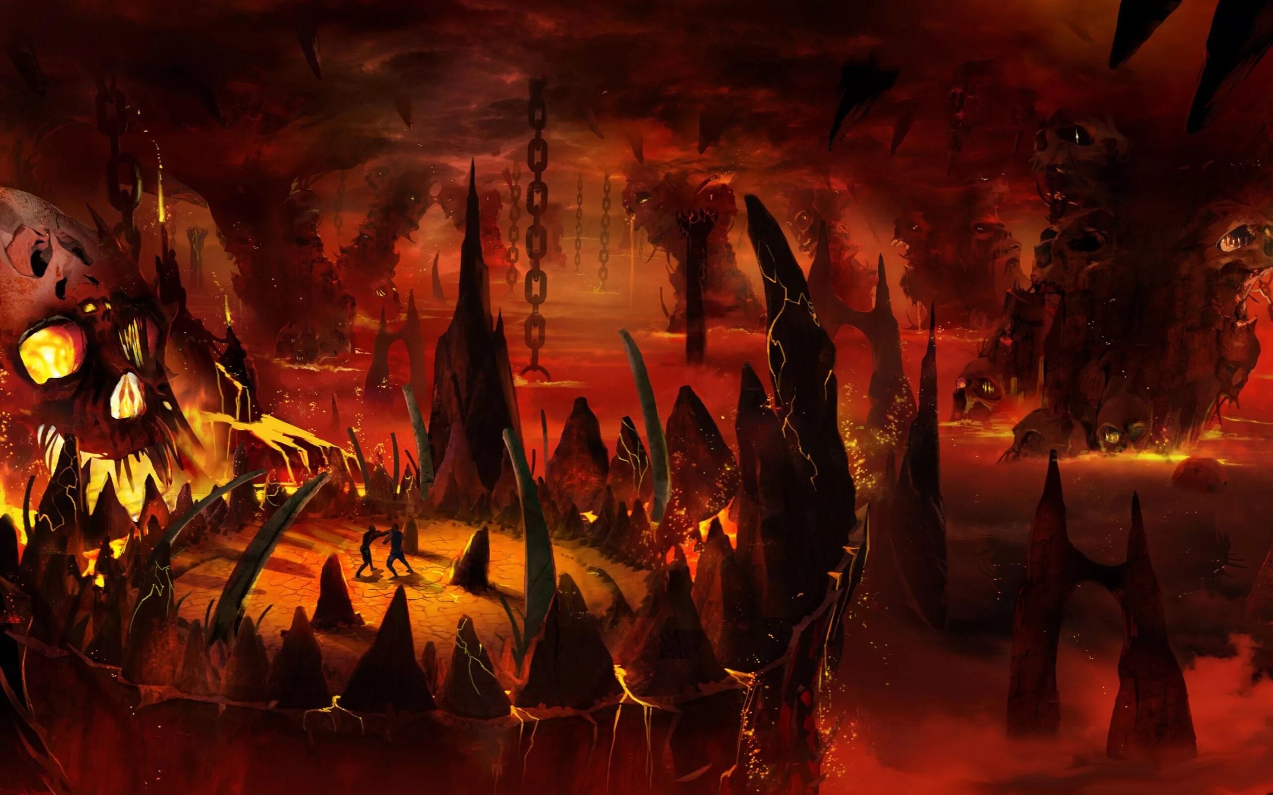 Ад. Царство хаоса мортал комбат. Mortal Kombat царство хаоса. Картинки ада.