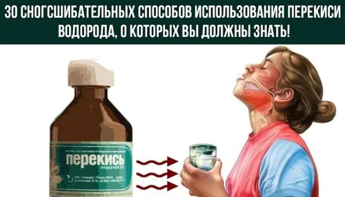 13 способов использования. 30 способов использования перекиси водорода. методы применения перекиси водорода. водорода пероксид 30%. перекись водорода использование.