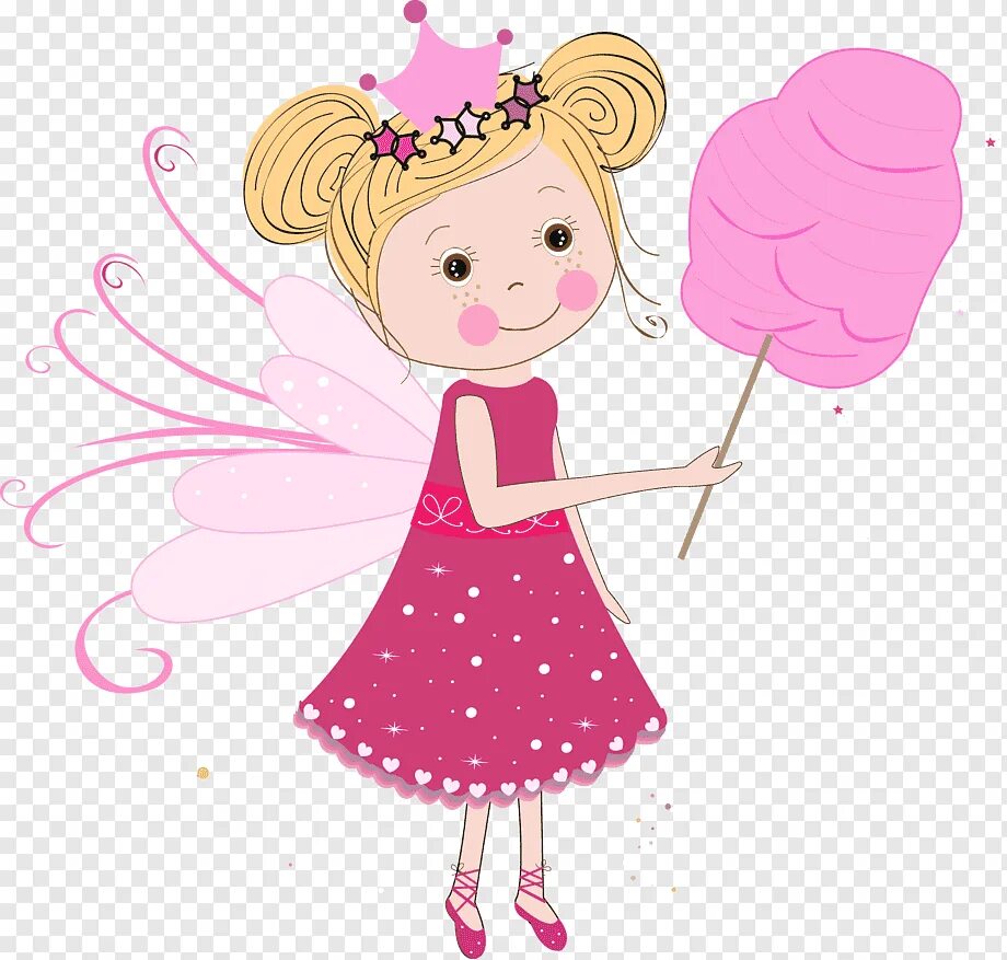 Феечка копеечка. Феи со сладостями мультяшная. Фея сладостей. Мультяшная девочка в розовом платье. Сахарная Фея рисунок.