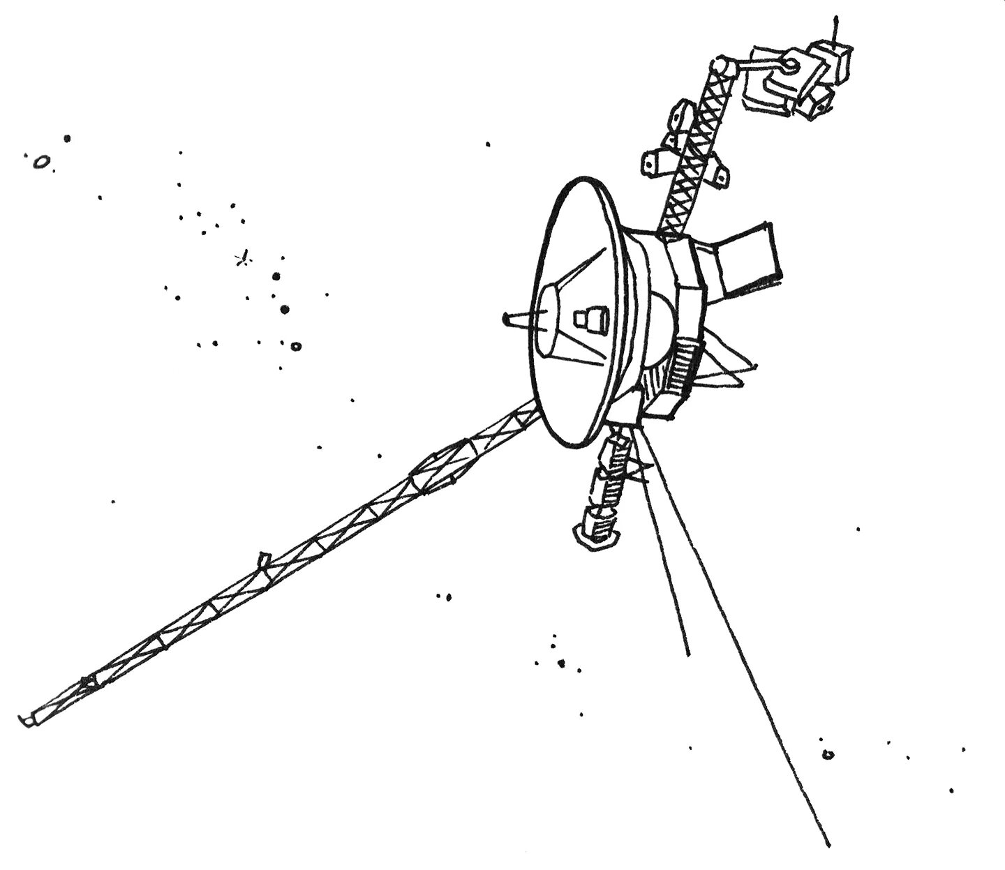 Рисунок спутника в космосе. Вояджер 2 схема. Вояджер 2 чертеж. Космический аппарат Вояджер-1. Вояджер 1 рисунок.
