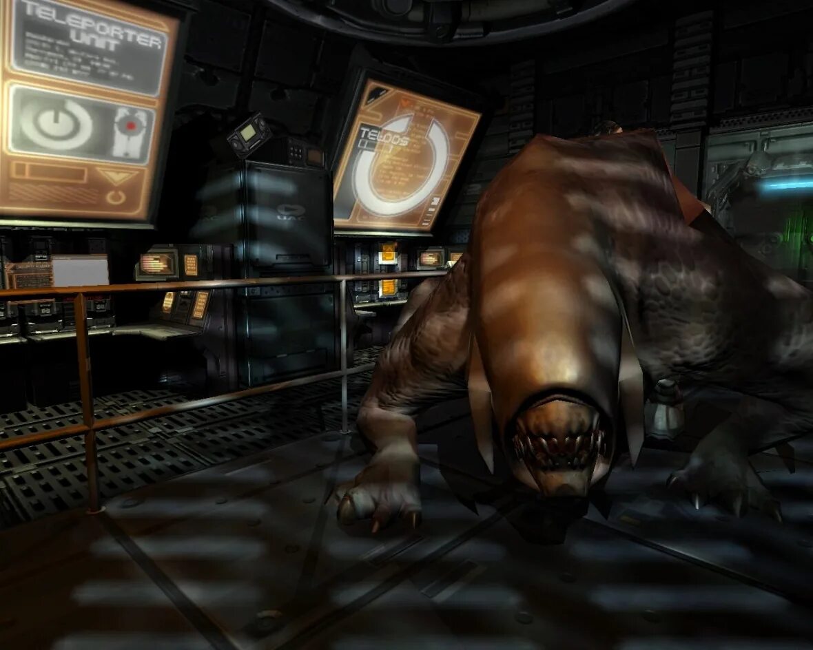 Doom 3 играть. Doom 3 четвероногий мутант.