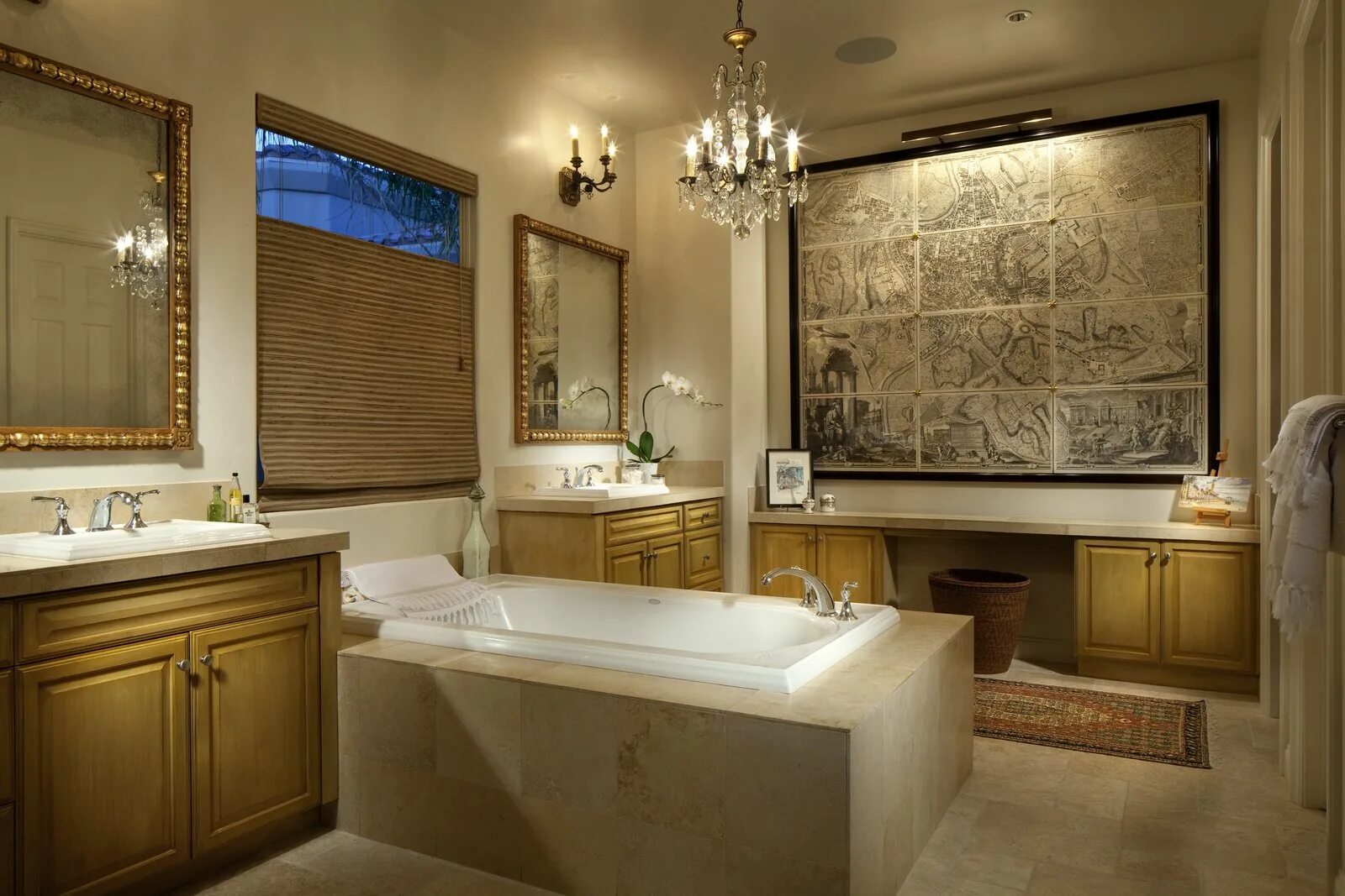 Ванная комната. Красивая ванная комната интерьер. Большая ванная. Ванная комната в элегантном стиле. Красивые светильники в ванную.