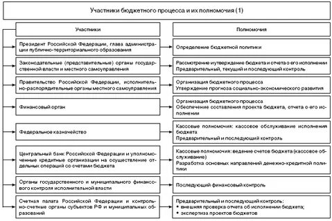 Участники бюджетного процесса на местном уровне