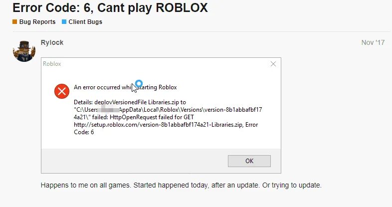 Прекращена работа roblox game client. Roblox error. ошибки роблокса. ошибка еррор роблокс. ошибки в роблокс список.