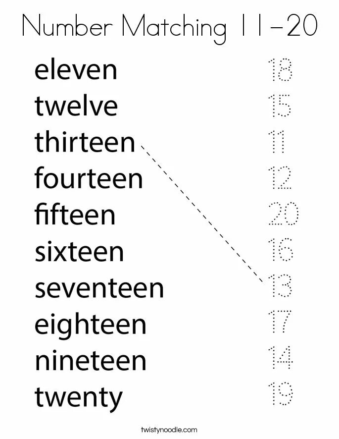 Matching numbers and words. Numbers 11-20. numbers matching. английские цифры от 1 до 10 с переводом на русский.