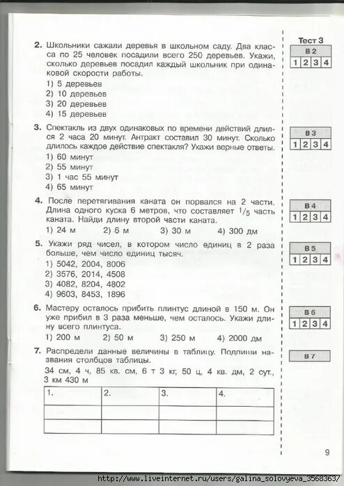 Тест 3 года назад