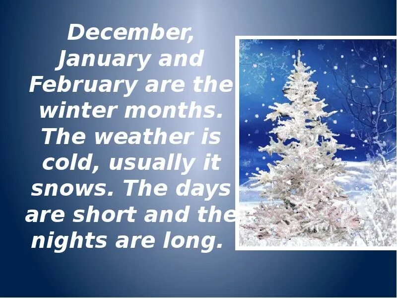 January is cold month of the