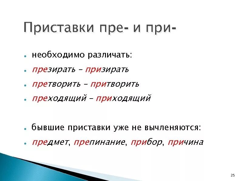 Презирать почему и. Приставки пре и при. Пре при различать. Призреть правописание приставки. Пре и при надо различать.