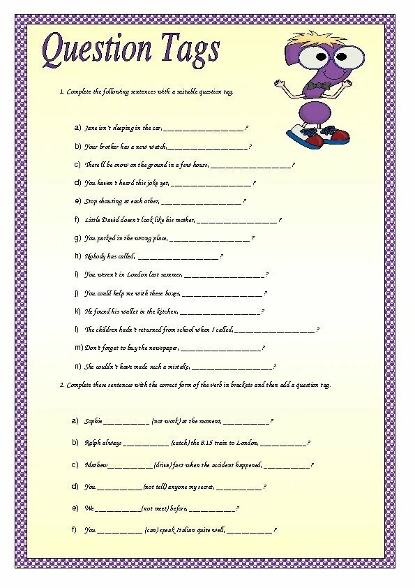 Question tags answers. Tag questions упражнения. tag questions в английском языке упражнения. tag questions worksheets. tag questions exercises 7 класс.