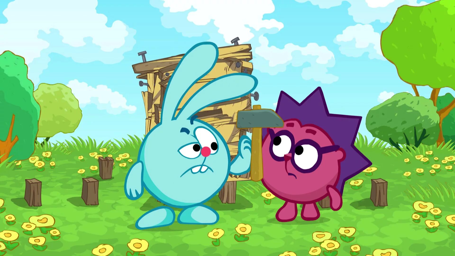 Смешарики 062 ульи копатыча. Крош копатыч нюша. Смешарики некультурный сорняк. Крош и копатыч. Смешарики ежик копатыч.